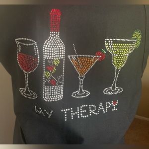 Kaufman Black Bejeweled Bartending Apron